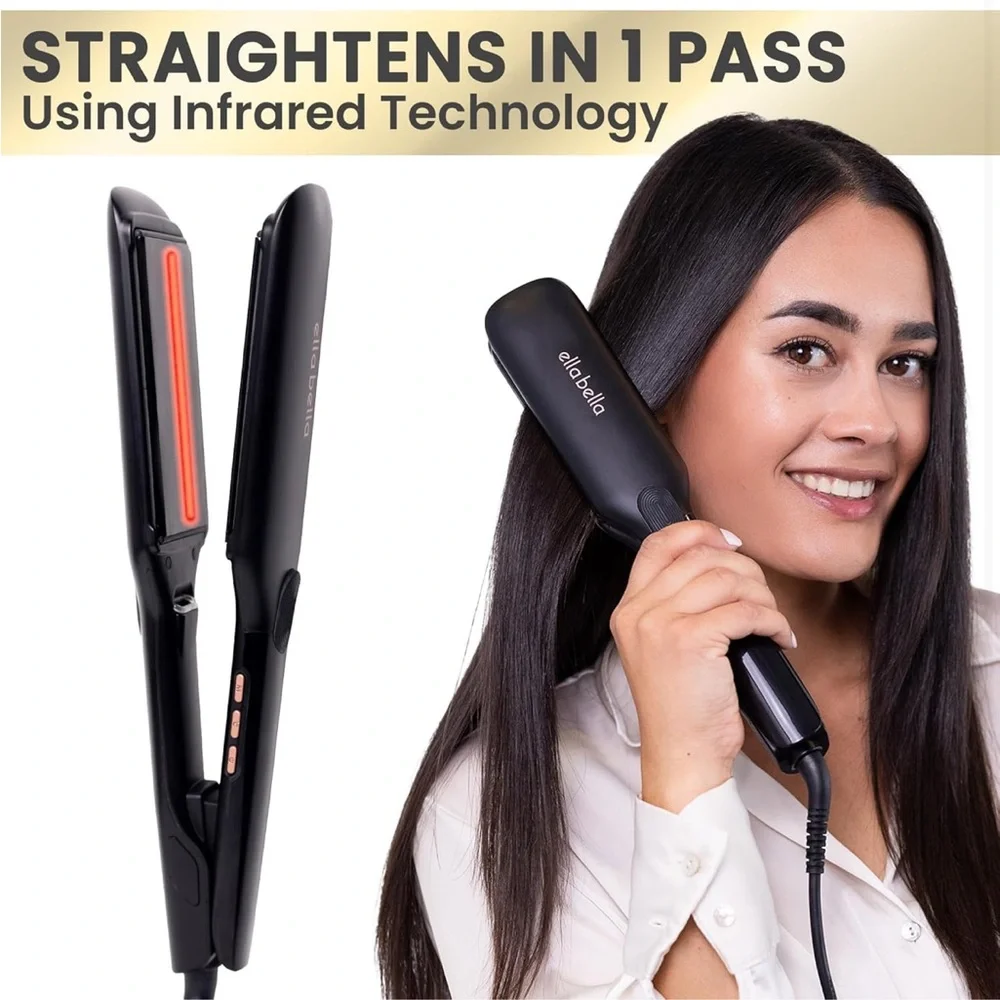 Titanium flat iron hair straightener - Picture 8 of 11